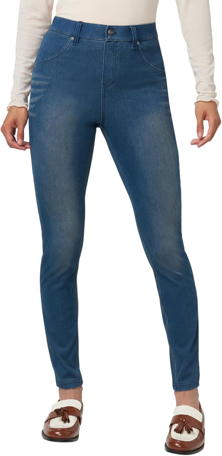 HUE Women's Ultra Soft High Waist Denim Leggings