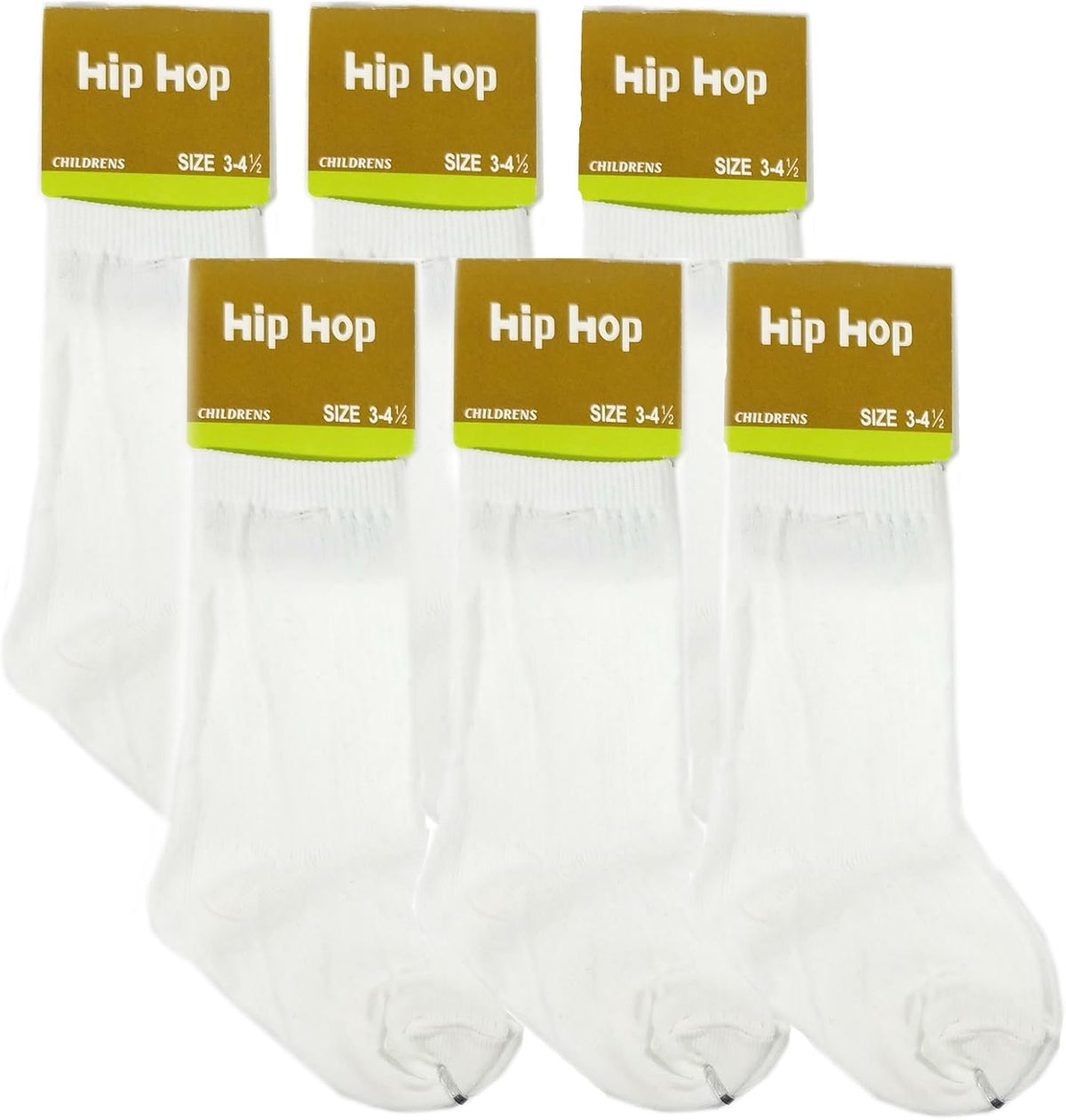 Little Boys Ribbed Crew Nylon Dress Socks 6-Pack