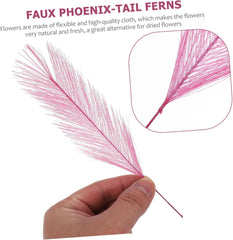 50Pcs Flexible Artificial Plants Simulation Flower Stems for Wedding Bouquets Home Garden Decor Lifelike Cloth Material with Bendable Stems Random Colors for Indoor Random Color