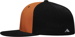 Pacific Headwear Standard Premium P-Tec Flexfit Cap, Black/Orange