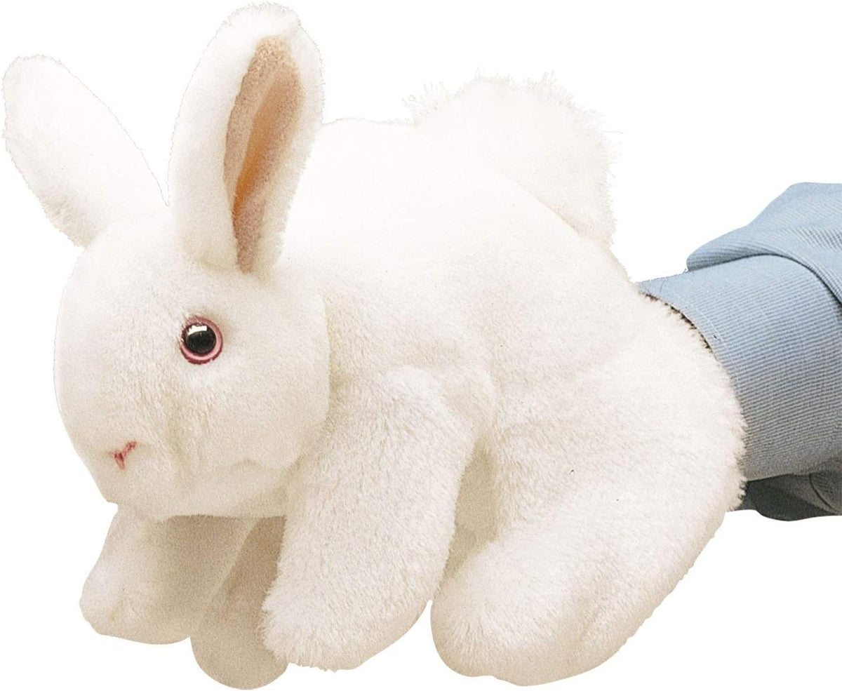 Folkmanis White Bunny Rabbit Hand Puppet