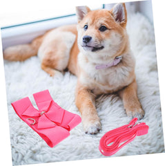 BESPORTBLE Pet Harness Leash Dog Chest Belt Traction Rope Bowknot Collar Comfortable Harness Easy to Use XL