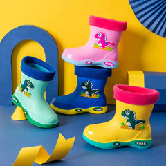 Boots Big Kids New Kids Girls Cartoon Children's Rain Boots Non Slip Children Water Shoes Classic Girl Boots