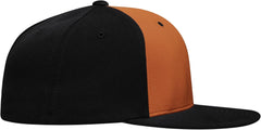 Pacific Headwear Standard Premium P-Tec Flexfit Cap, Black/Orange