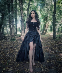 Scarlet Darkness Women's Renaissance Pirate Skirt Gothic Steampunk Victorian High-Low Skirts