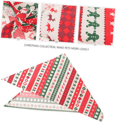 Christmas Dog Bandana Scarf for Pets Holiday Bib Festive Plaid Design for Photos Parties and Special Occasions