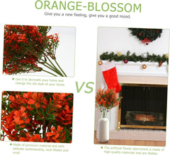 1 Bunch Artificial Flower Decor Lifelike Flower Cluster Arrangement for Home Wedding Party Decoration No Watering Needed Simulated Plant Adornment