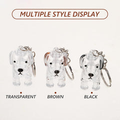 6pcs Pet Hair Keepsake Box: Cute Puppy Design Memorial Keychain - Dog Whisker Capsule Pendant - Pet Memorial Storage Organizer
