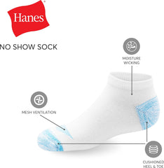 Hanes Girls Fashion Ankle Socks, Patterned Soft Socks, 12-Pack