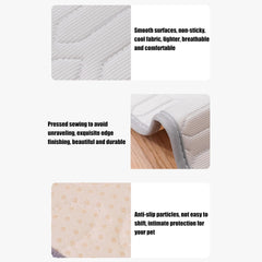 Cooling Blanket Dogs - Wear Resistant Pet Ice Pad - Pet Bed, Ice Mat, Dog Cooling Mat | Dog Cool, Summer Supplies Pad, Breathable Cat Cool Bed, Foldable for