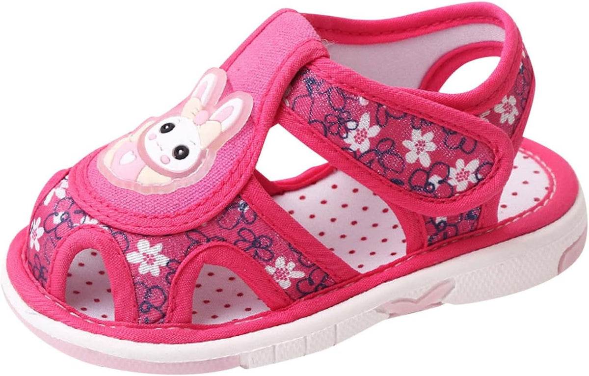 Baby Girls Boys Sandals Infant Toddler Shoes Outdoor First Walkers Athletic Hollow Prewalker Casual (Pink, 7 Toddler)