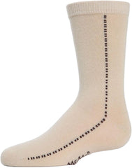 MeMoi Boys' Dots On Down Mercerized Cotton Crew Socks