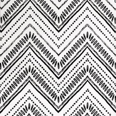 MulYeeh 17.5'' x 118'' Adhesive Peel and Stick Paper Herringbone Black White Wallpaper Removable Wall Covering Prepasted Decorative