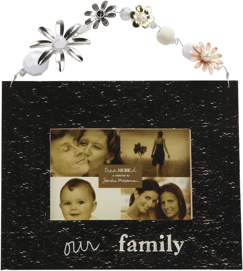 C.R. Gibson Sandra Magsamen Artisan Frame for Photos, Our Family, 4 by 6-Inch