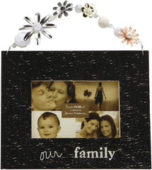 C.R. Gibson Sandra Magsamen Artisan Frame for Photos, Our Family, 4 by 6-Inch
