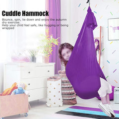 Sensory Swing Hanging Therapy Swing for Kids Elastic Swing Indoor Outdoor Cuddle Hammock Snuggle Swing Cuddle Hammock Kids'Hanging Pod for Autism ADHD Sensory Processing Disorder()