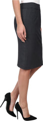 Calvin Klein Women's Classic Fit Straight Lux Suit Skirt (Regular and Plus Size)
