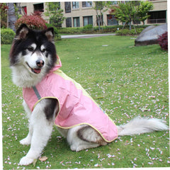 1pc Husky Pet Cloak Reflective Dog Raincoat for Medium and Large Dogs Lightweight Breathable Design for Outdoor Activities and All Weather Conditions