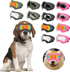 Pet Goggles for Outdoor Windproof Eye Protective Dog Goggles Dog Sun Glasses Adjustable Pet Goggles Travel Sun Glasses