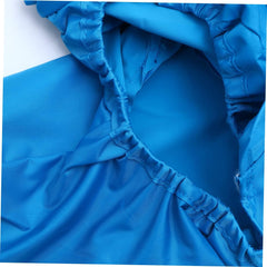 Reflective Dog Raincoat All Inclusive Hooded Jumpsuit for Medium Small Dogs Blue Four Legged Design for Maximum Coverage and Safety