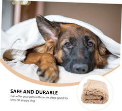 MERRYHAPY Dog Puppy Blanket Mat Warm Pet Cushion for Dogs Cats Soft Fleece Mat for Sofa Bed Portable Lightweight Design for Cozy Sleeping