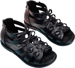 Toddler Sandals Size 5 Toddler Kids Little Child Girls Soild Bowknot Princress Shoes Soft Baby Toddler Sandals