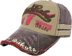 Ibluelover Washed Distressed Cotton Baseball Cap Unisex Adjustable Snapback Trucker Hat