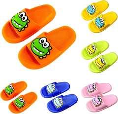 Boys Girls Toddler Little Kid Cloud Slides Sandals Cartoon Quick Drying Slippers House Bathroom Shower (Blue, 7 Toddler)