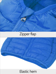 SEAUR - Kid Padded Jackets with Hood Boy Girl Puffer Coat Lightweight Toddler Winter Lining Coat Long Sleeve Zipped Outerwear