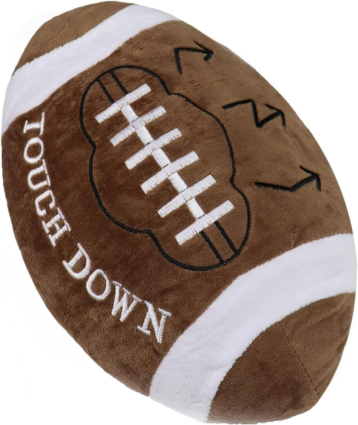 GiftExpress 12-Inch Plush Football Throw Pillow – Stuffed Soft Toy, Game Day Room Decor, Football Theme Cushion for Kids & Sports Fans