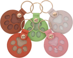 Hemoton 5pcs Memorial Pet Hair Collector Keychain Puppy Paw Keepsake Pendant Charm Decoration for Dog Cat Owners Remembrance Supplies