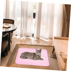 Cooling Mat for Dogs and Cats in Ice Silk Pet Cooling Pad Summer Bed with Breathable Mesh and Lightweight Pee Pad for Hot Weather