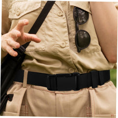 Mens Stretch Hiking Belt Adjustable Elastic Outdoor Waist Belt for Camping Travel Adventure Nylon Webbing Quick Release Buckle for Men and Women