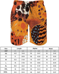 Men's Swim Trunks Dots and Stripes Beach Shorts Quick Dry Summer Bathing Suit Swimwear Beachwear with Pockets