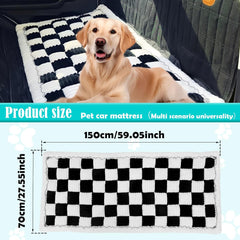 Dog Car Bed Mat, Backseat Pet Bed Mat Felt Non Slip Wear Resistant Dog Car Mattress Bite Resistant Backseat Pet Blanket for Travel