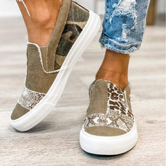 ZBYY Women's Canvas Slip On Sneakers Fashion Loafers Low Tops Flats Comfortable Walking Casual Shoes