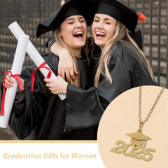 Graduation Gift Necklace for Her 2025 Dainty Jewelry for College Graduate Women