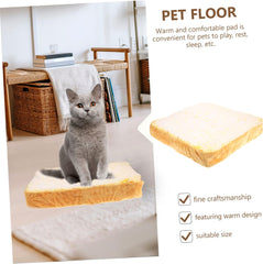 BESPORTBLE Creative Toast Bread Pet Cushion Bed Soft Mattress for Cats Dogs for Sleeping Playing Resting Easy to Unique Toast