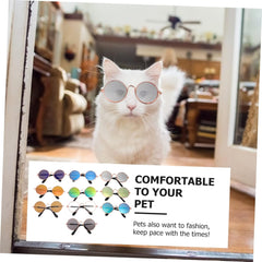 10pcs Funny Pet Sunglasses for Dogs and Cats Stylish Costume Props for Summer Uv Protection Adorable Design for Pets Great for Outdoor Activities