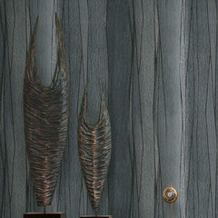 RoomMates RMK11693RL Gray and Black Making Waves Peel and Stick Wallpaper