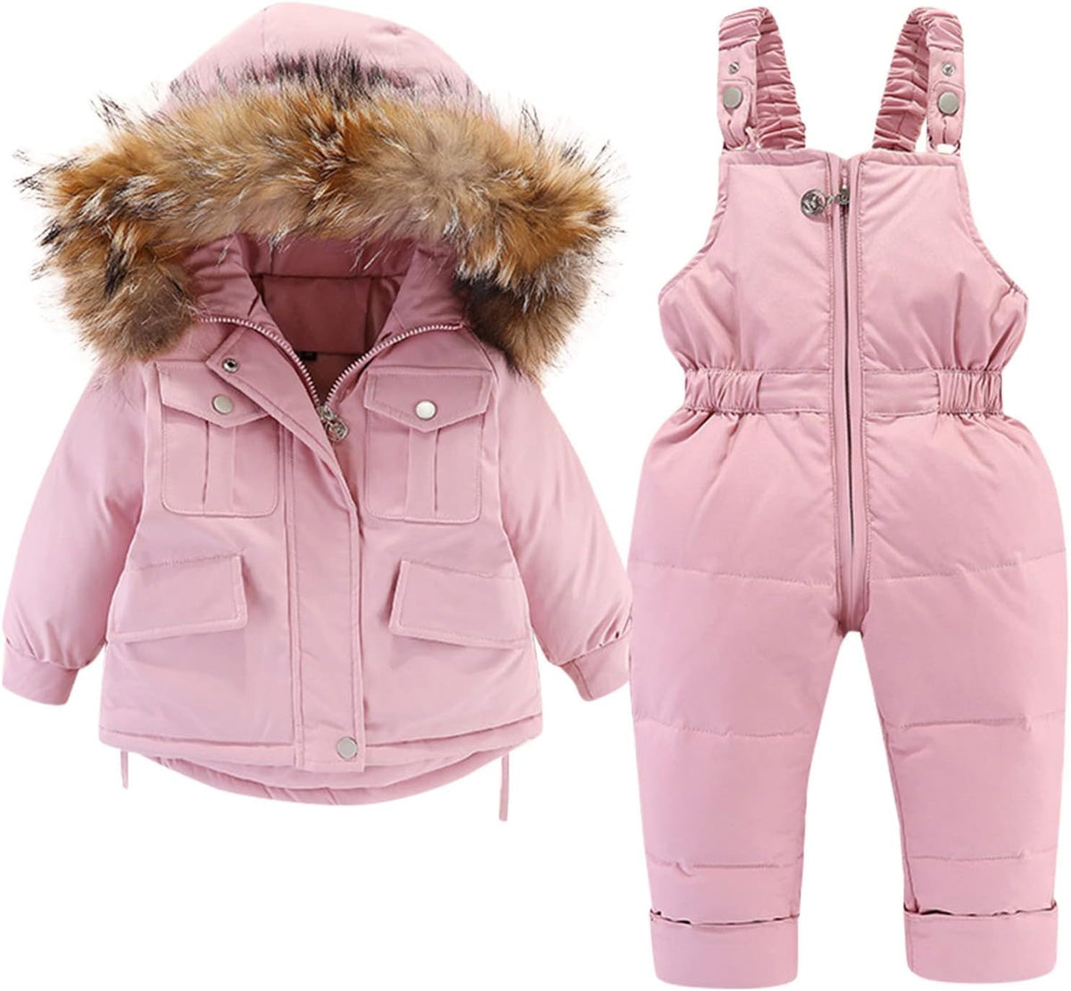 AnFeng Girls' Outerwear Jackets & Coats Baby Kids Girls Boys Winter Thick Warm Hooded Down Coat Down Paraks Pants