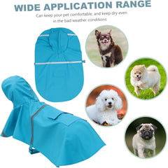 Raincoat for Dogs Puppies Quick On/Off Comfortable Waterproof for Outdoor Walks