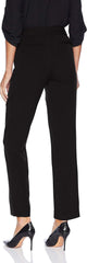 Rafaella Women's Curvy Gabardine Slim Leg Stretch Dress Pant, 30 Inch Inseam, Pull-on, with Pockets (Petite Size 4-14)