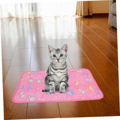 Toyvian 3pcs Fleece Pet Blankets Soft Warm Dog and Cat Throws for Cozy Sleep Mat Machine Washable for Car Seats and Beds Puppy and Kitten Accessories