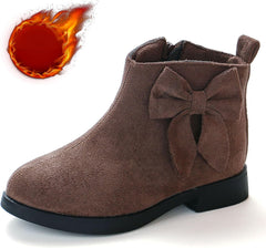 IWIHMIV Girls Ankle Boots Casual Low Heels Short Boots with Side Zipper Toddler Girls Ankle Boots Short Boots for Girls