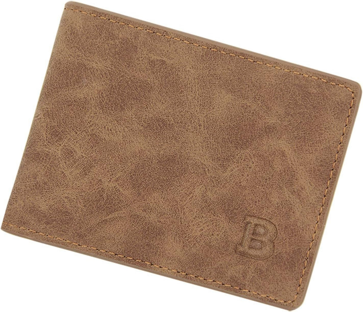 cdar Wallet, Slim Wallet For Men,Thin Minimalist Bifold Design, Metal Wallet With Money Clip For Men,Credit and Debit Cards, Driver's License Coffee