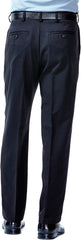 Haggar Men's Cool 18 Hidden Expandable Waist Pleat Front Pant-Regular and Big & Tall Sizes