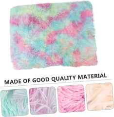 TOYANDONA Luxurious Faux Fur Pet Blanket Dog Bed for Crate Warm Plush Mat Pet Supplies