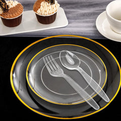 100 Pack Heavy Duty Disposable Clear Plastic Forks - Basic Cutlery for Parties, Events, and Everyday Use