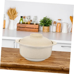 Versatile Household Soup Bowl with Double Handles Insulated and Anti-scalding for Rice Porridge Soup and More Kitchen Storage Bowl for Boy Girl